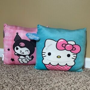 Hello Kitty and Kuromi Travel Pillows